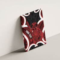 Whero Aotearoa Atua Tumatauenga Personalised Canvas Wall Art Maori God Of War Tiki With Taiaha LT14 - Polynesian Pride