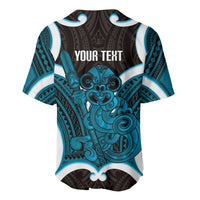Kikorangi Aotearoa Atua Tumatauenga Personalised Baseball Jersey Maori God Of War Tiki With Taiaha LT14 - Polynesian Pride