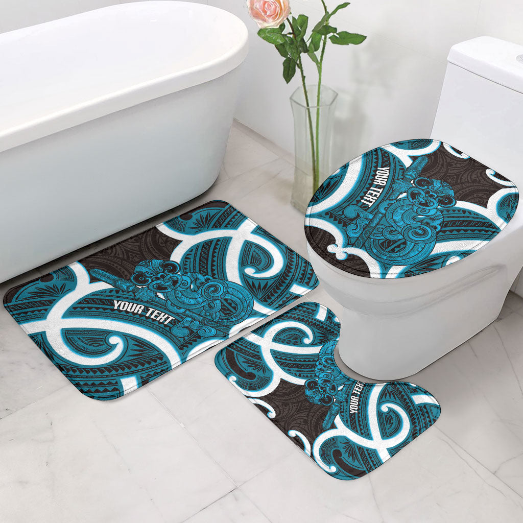 Kikorangi Aotearoa Atua Tumatauenga Personalised Bathroom Set Maori God Of War Tiki With Taiaha LT14 - Polynesian Pride