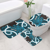 Kikorangi Aotearoa Atua Tumatauenga Personalised Bathroom Set Maori God Of War Tiki With Taiaha LT14 - Polynesian Pride