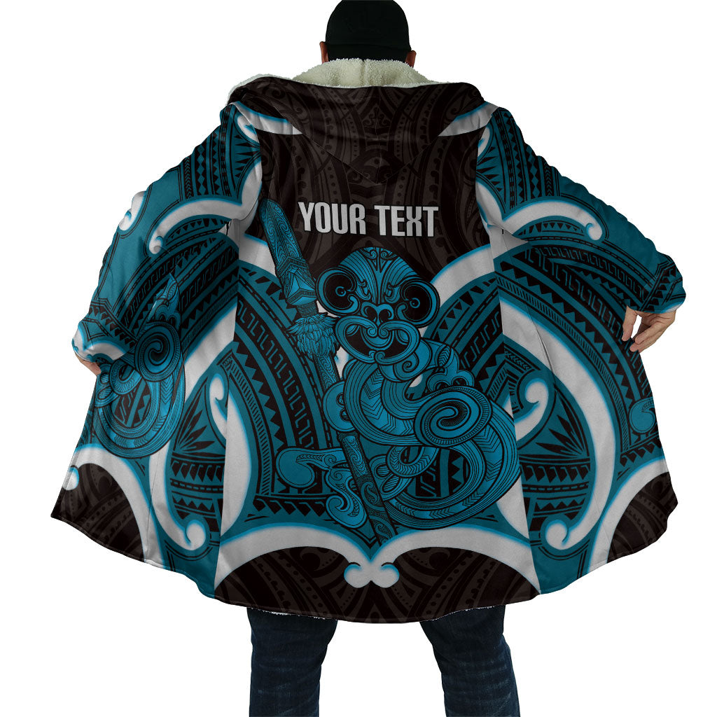 Kikorangi Aotearoa Atua Tumatauenga Personalised Cloak Maori God Of War Tiki With Taiaha LT14 - Polynesian Pride