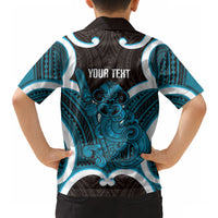 Kikorangi Aotearoa Atua Tumatauenga Personalised Hawaiian Shirt Maori God Of War Tiki With Taiaha LT14 - Polynesian Pride