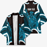 Kikorangi Aotearoa Atua Tumatauenga Personalised Kimono Maori God Of War Tiki With Taiaha LT14 - Polynesian Pride