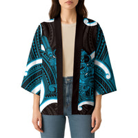 Kikorangi Aotearoa Atua Tumatauenga Personalised Kimono Maori God Of War Tiki With Taiaha LT14 - Polynesian Pride