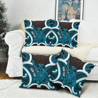 Kikorangi Aotearoa Atua Tumatauenga Personalised Pillow Cover Maori God Of War Tiki With Taiaha LT14 - Polynesian Pride