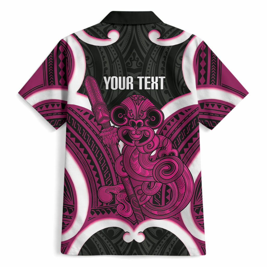 Mawhero Aotearoa Atua Tumatauenga Personalised Hawaiian Shirt Maori God Of War Tiki With Taiaha LT14 - Polynesian Pride