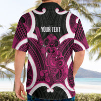Mawhero Aotearoa Atua Tumatauenga Personalised Hawaiian Shirt Maori God Of War Tiki With Taiaha LT14 - Polynesian Pride