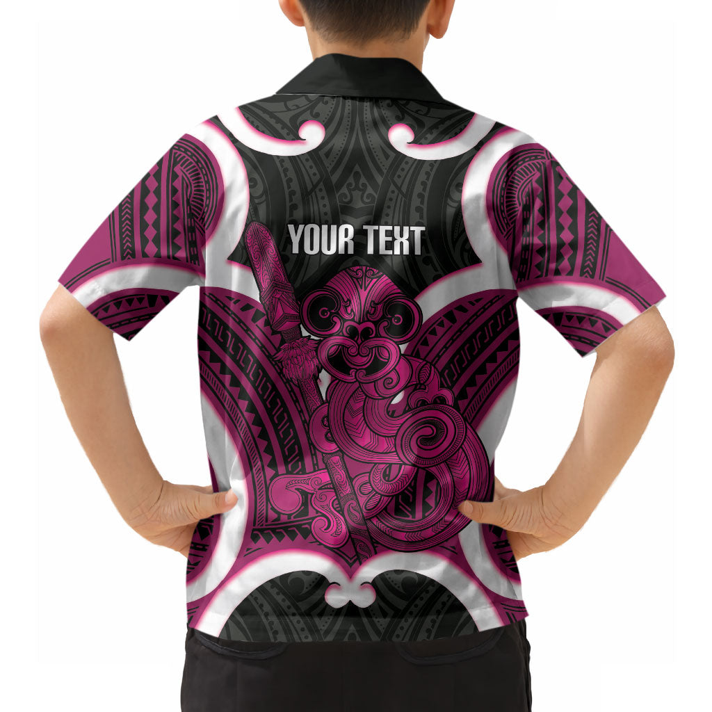 Mawhero Aotearoa Atua Tumatauenga Personalised Hawaiian Shirt Maori God Of War Tiki With Taiaha LT14 - Polynesian Pride