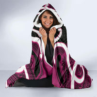 Mawhero Aotearoa Atua Tumatauenga Personalised Hooded Blanket Maori God Of War Tiki With Taiaha LT14 - Polynesian Pride