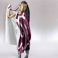 Mawhero Aotearoa Atua Tumatauenga Personalised Hooded Blanket Maori God Of War Tiki With Taiaha LT14 - Polynesian Pride