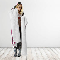 Mawhero Aotearoa Atua Tumatauenga Personalised Hooded Blanket Maori God Of War Tiki With Taiaha LT14 - Polynesian Pride