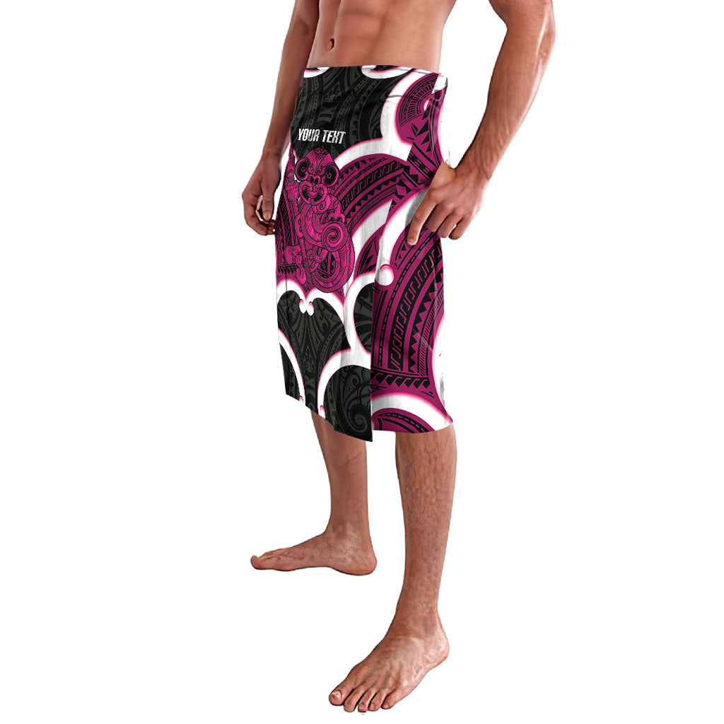 Mawhero Aotearoa Atua Tumatauenga Personalised Lavalava Maori God Of War Tiki With Taiaha LT14 - Polynesian Pride
