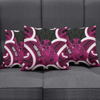 Mawhero Aotearoa Atua Tumatauenga Personalised Pillow Cover Maori God Of War Tiki With Taiaha LT14 - Polynesian Pride