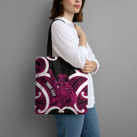 Mawhero Aotearoa Atua Tumatauenga Personalised Tote Bag Maori God Of War Tiki With Taiaha LT14 - Polynesian Pride
