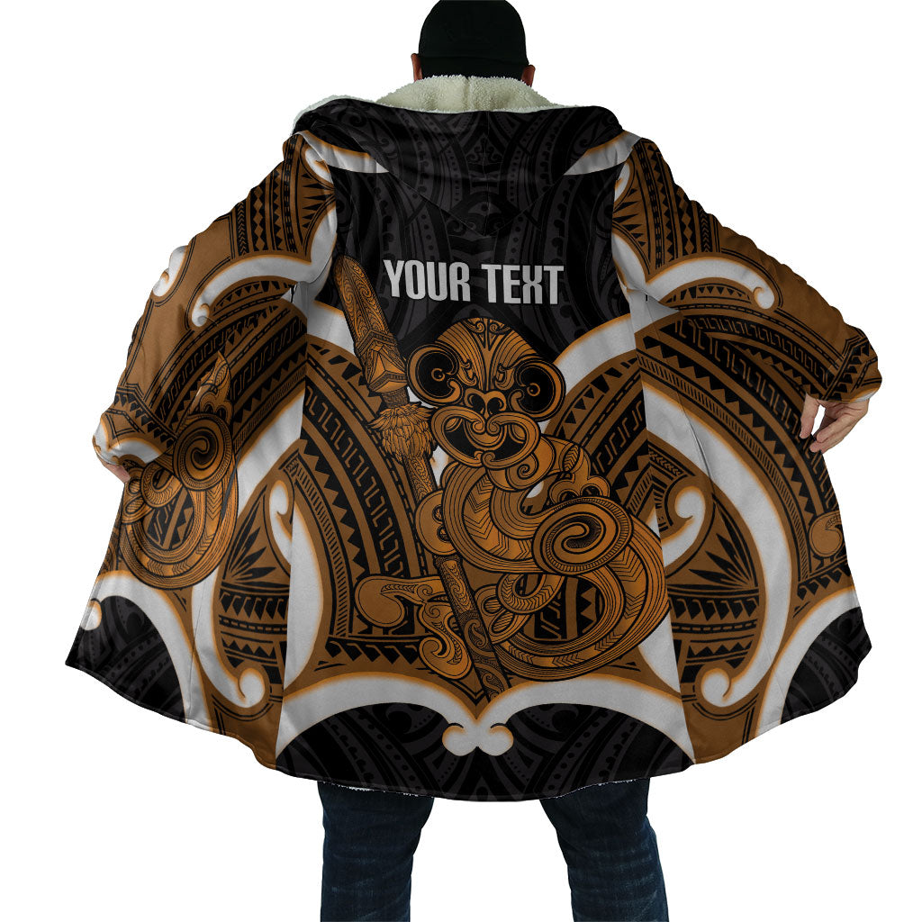 Karaka Aotearoa Atua Tumatauenga Personalised Cloak Maori God Of War Tiki With Taiaha LT14 - Polynesian Pride