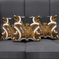 Karaka Aotearoa Atua Tumatauenga Personalised Pillow Cover Maori God Of War Tiki With Taiaha LT14 - Polynesian Pride