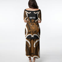 Karaka Aotearoa Atua Tumatauenga Personalised Puletasi Maori God Of War Tiki With Taiaha LT14 - Polynesian Pride