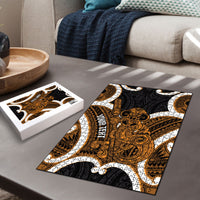 Karaka Aotearoa Atua Tumatauenga Personalised Puzzle Maori God Of War Tiki With Taiaha LT14 - Polynesian Pride