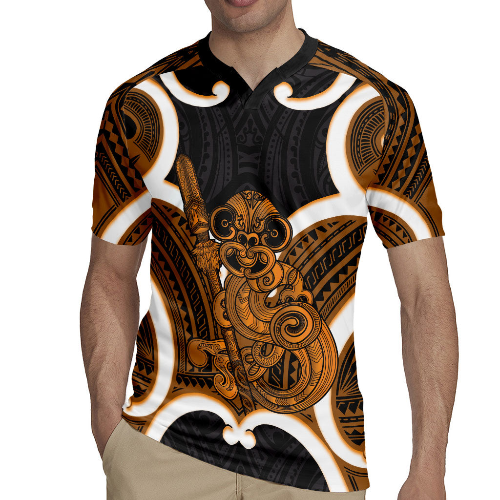 Karaka Aotearoa Atua Tumatauenga Personalised Rugby Jersey Maori God Of War Tiki With Taiaha LT14 - Polynesian Pride