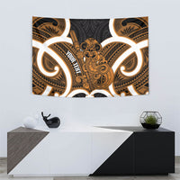 Karaka Aotearoa Atua Tumatauenga Personalised Tapestry Maori God Of War Tiki With Taiaha LT14 - Polynesian Pride