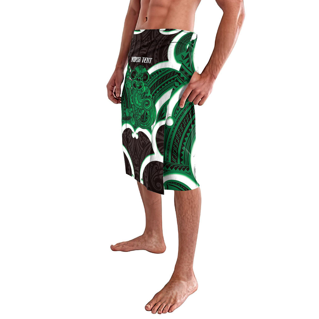 Kakariki Aotearoa Atua Tumatauenga Personalised Lavalava Maori God Of War Tiki With Taiaha LT14 - Polynesian Pride