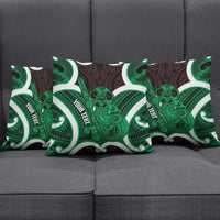 Kakariki Aotearoa Atua Tumatauenga Personalised Pillow Cover Maori God Of War Tiki With Taiaha LT14 - Polynesian Pride