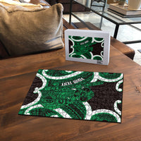Kakariki Aotearoa Atua Tumatauenga Personalised Puzzle Maori God Of War Tiki With Taiaha LT14 - Polynesian Pride