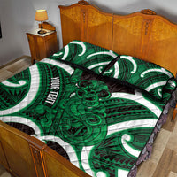 Kakariki Aotearoa Atua Tumatauenga Personalised Quilt Bed Set Maori God Of War Tiki With Taiaha LT14 - Polynesian Pride