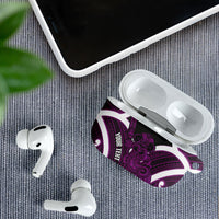 Waiporoporo Aotearoa Atua Tumatauenga Personalised AirPods Case Maori God Of War Tiki With Taiaha LT14 - Polynesian Pride