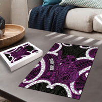 Waiporoporo Aotearoa Atua Tumatauenga Personalised Puzzle Maori God Of War Tiki With Taiaha LT14 - Polynesian Pride