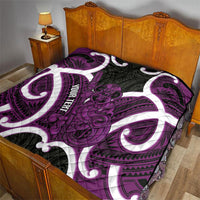 Waiporoporo Aotearoa Atua Tumatauenga Personalised Quilt Maori God Of War Tiki With Taiaha LT14 - Polynesian Pride