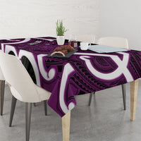 Waiporoporo Aotearoa Atua Tumatauenga Personalised Tablecloth Maori God Of War Tiki With Taiaha LT14 - Polynesian Pride