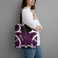 Waiporoporo Aotearoa Atua Tumatauenga Personalised Tote Bag Maori God Of War Tiki With Taiaha LT14 - Polynesian Pride