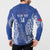 Custom Manu Samoa Rugby 2024 Button Sweatshirt Go Champions Samoan Tattoo