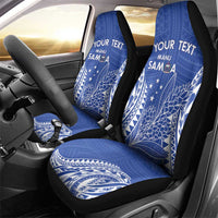 Custom Manu Samoa Rugby 2024 Car Seat Cover Go Champions Samoan Tattoo