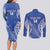 Custom Manu Samoa Rugby 2024 Couples Matching Long Sleeve Bodycon Dress and Long Sleeve Button Shirt Go Champions Samoan Tattoo