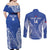 Custom Manu Samoa Rugby 2024 Couples Matching Off Shoulder Maxi Dress and Long Sleeve Button Shirt Go Champions Samoan Tattoo