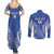 Custom Manu Samoa Rugby 2024 Couples Matching Summer Maxi Dress and Long Sleeve Button Shirt Go Champions Samoan Tattoo