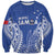 Custom Manu Samoa Rugby 2024 Sweatshirt Go Champions Samoan Tattoo