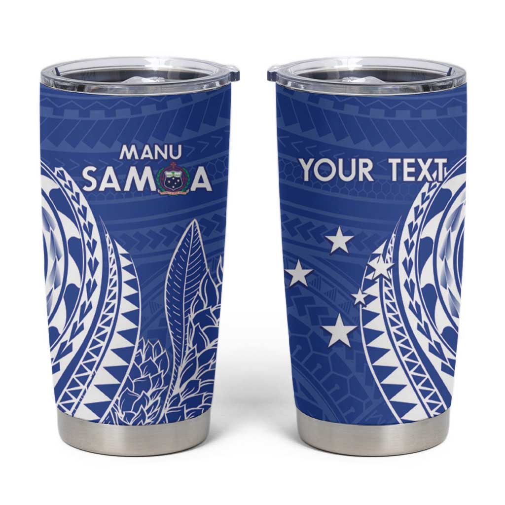 Custom Manu Samoa Rugby 2024 Tumbler Cup Go Champions Samoan Tattoo