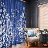 Custom Manu Samoa Rugby 2024 Window Curtain Go Champions Samoan Tattoo