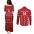 Custom Tonga Rugby 2024 Couples Matching Puletasi and Long Sleeve Button Shirt Go Champions Ikale Tahi Ngatu Pattern