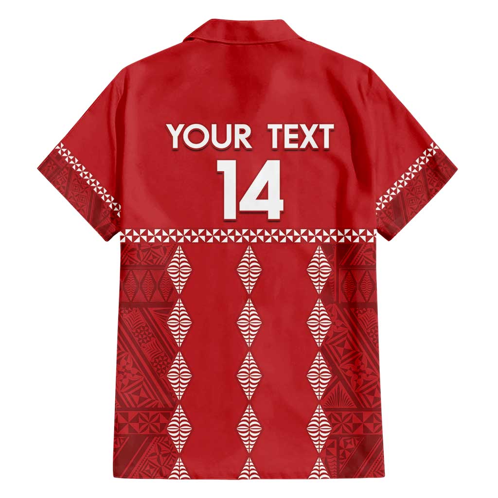 Custom Tonga Rugby 2024 Hawaiian Shirt Go Champions Ikale Tahi Ngatu Pattern LT14 - Polynesian Pride