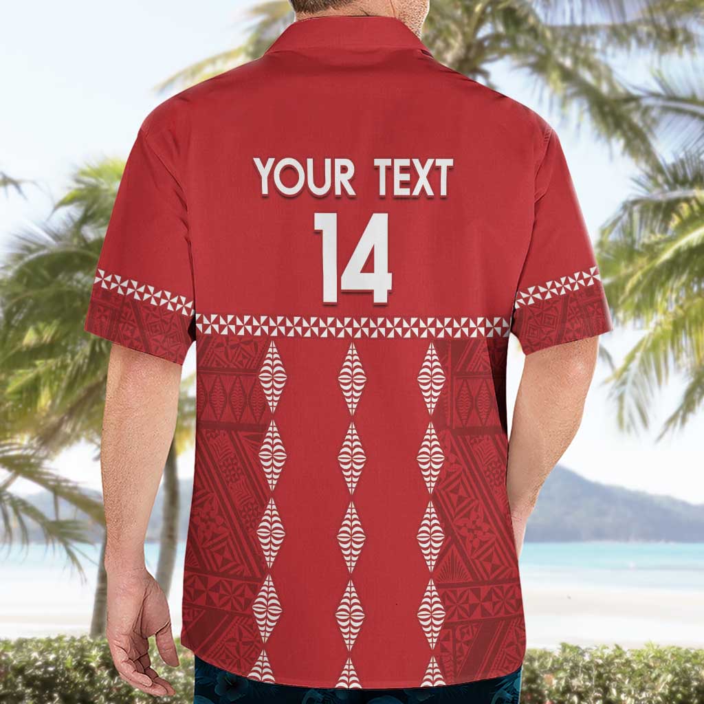Custom Tonga Rugby 2024 Hawaiian Shirt Go Champions Ikale Tahi Ngatu Pattern LT14 - Polynesian Pride