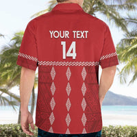Custom Tonga Rugby 2024 Hawaiian Shirt Go Champions Ikale Tahi Ngatu Pattern LT14 - Polynesian Pride