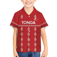 Custom Tonga Rugby 2024 Hawaiian Shirt Go Champions Ikale Tahi Ngatu Pattern LT14 - Polynesian Pride