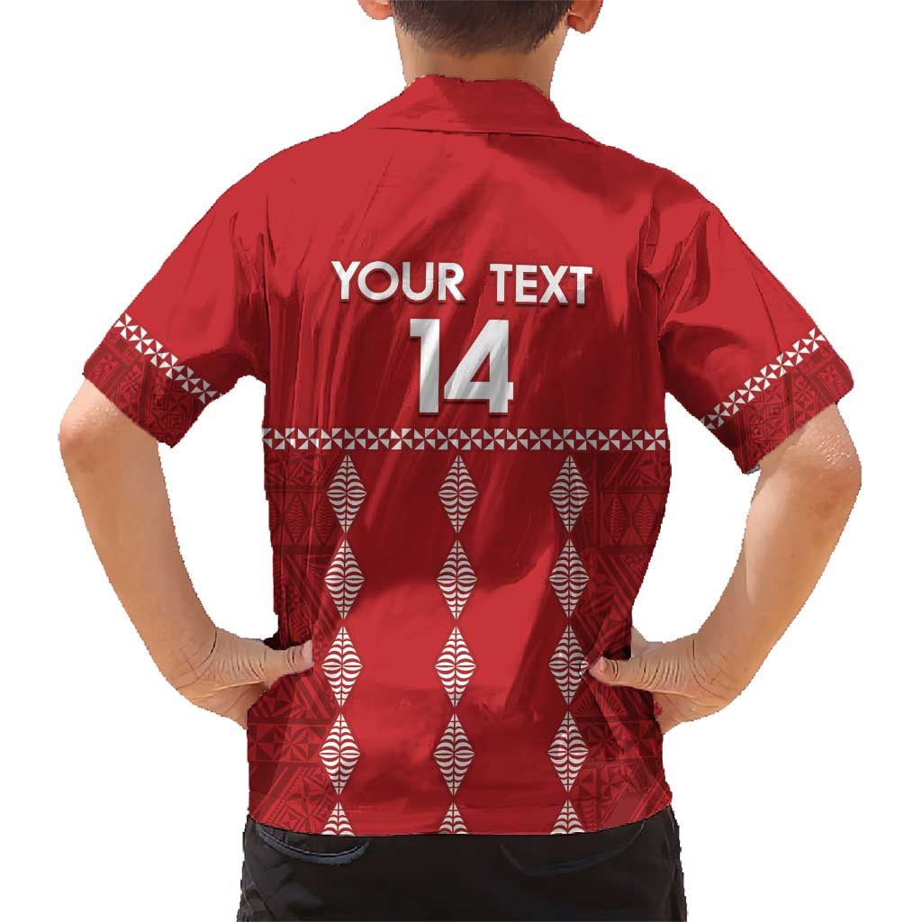 Custom Tonga Rugby 2024 Hawaiian Shirt Go Champions Ikale Tahi Ngatu Pattern LT14 - Polynesian Pride