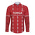 Custom Tonga Rugby 2024 Long Sleeve Button Shirt Go Champions Ikale Tahi Ngatu Pattern