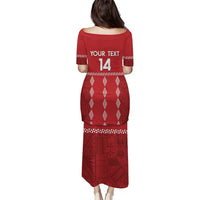 Custom Tonga Rugby 2024 Puletasi Go Champions Ikale Tahi Ngatu Pattern LT14 - Polynesian Pride