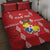 Custom Tonga Rugby 2024 Quilt Bed Set Go Champions Ikale Tahi Ngatu Pattern